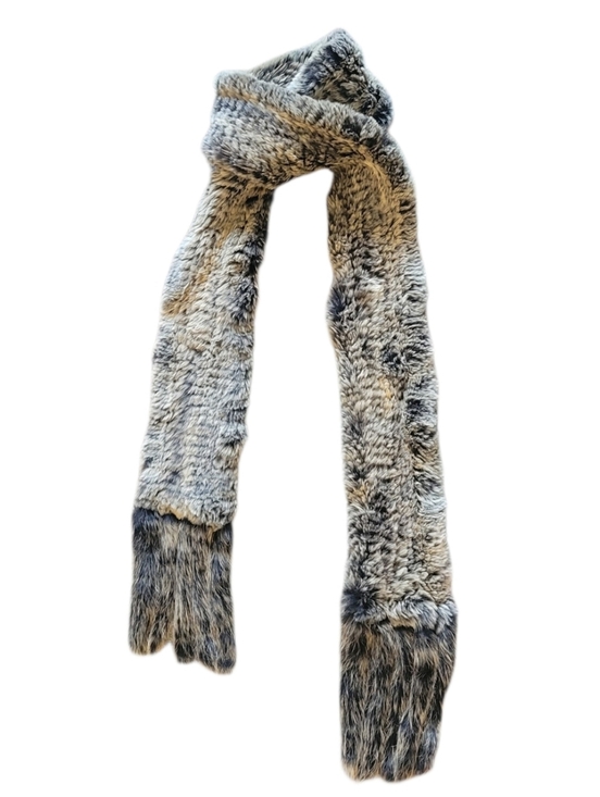 Mitchie's Accessories - Mitchies Fur Long Scarf - Gray